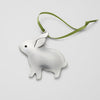 pewter bunny ornament