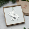 Personalized Baby's First Christmas Bunny Ornament 2024