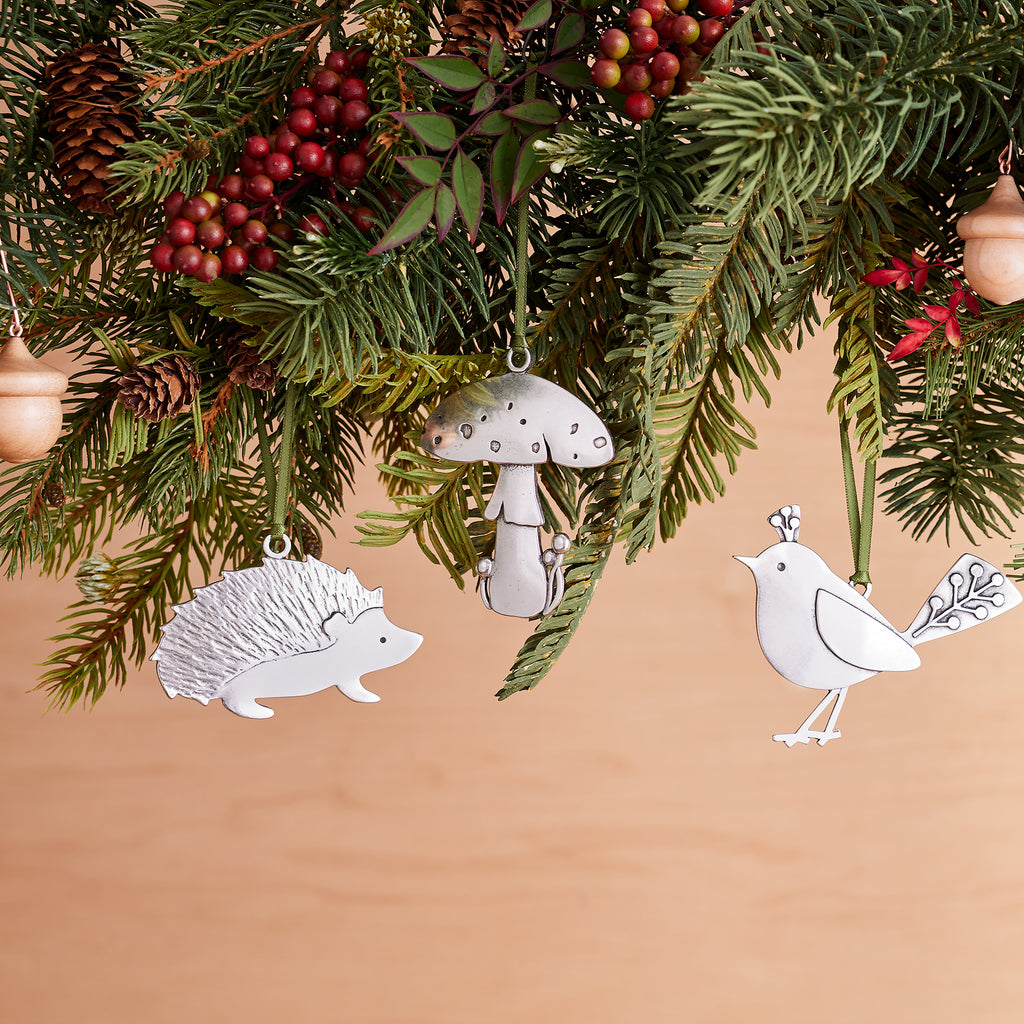 Little Pewter Mushroom Ornament