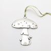 Little Pewter Mushroom Ornament