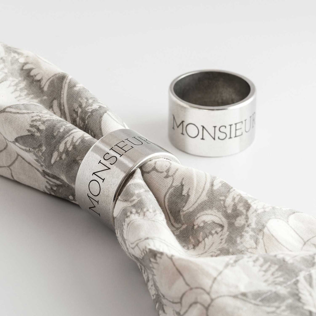 Newlywed Napkin Ring Set