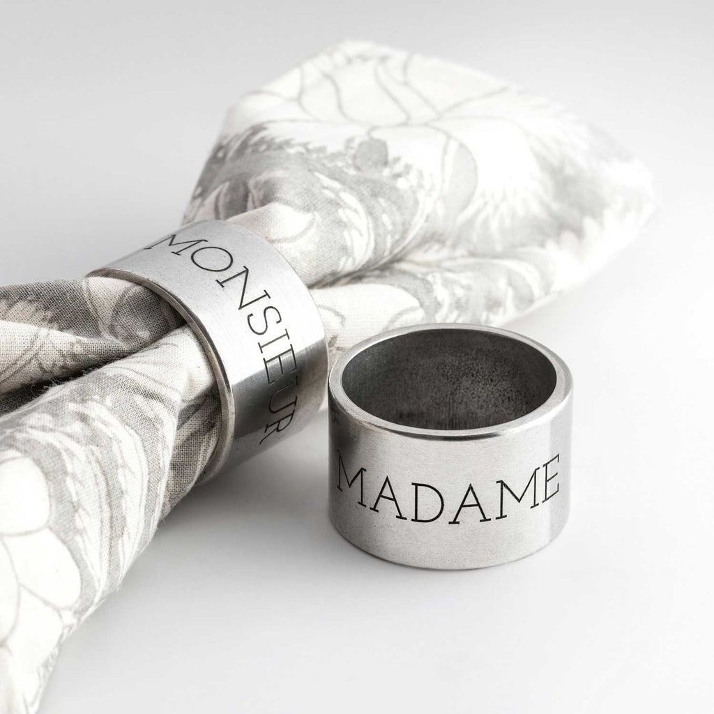 Newlywed Napkin Ring Set