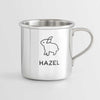 Personalized Heirloom Baby Cup - Bunny