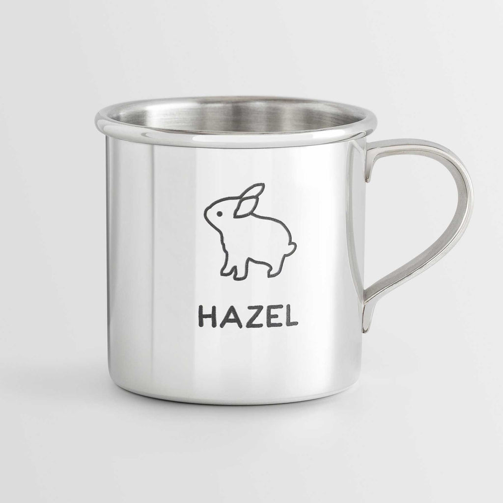 Personalized Heirloom Baby Cup - Bunny